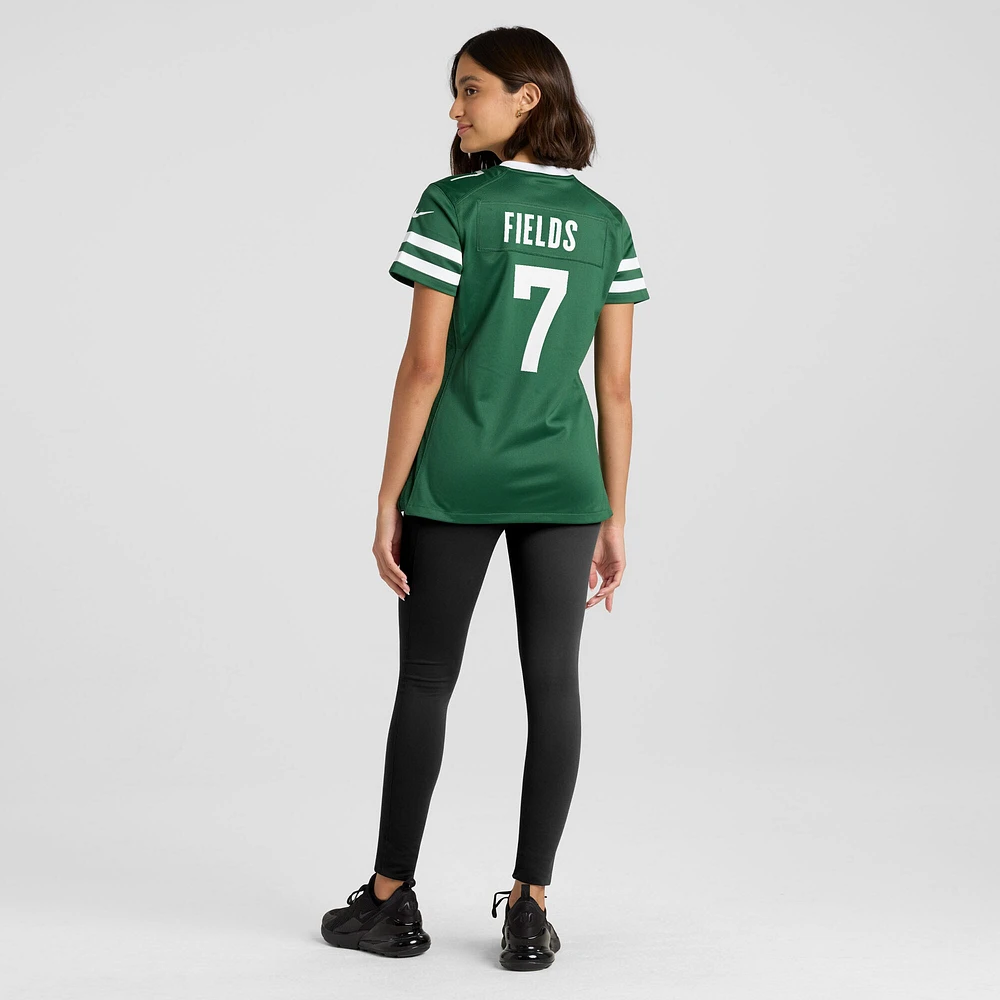 Women's Nike Justin Fields Legacy Green New York Jets Game Jersey