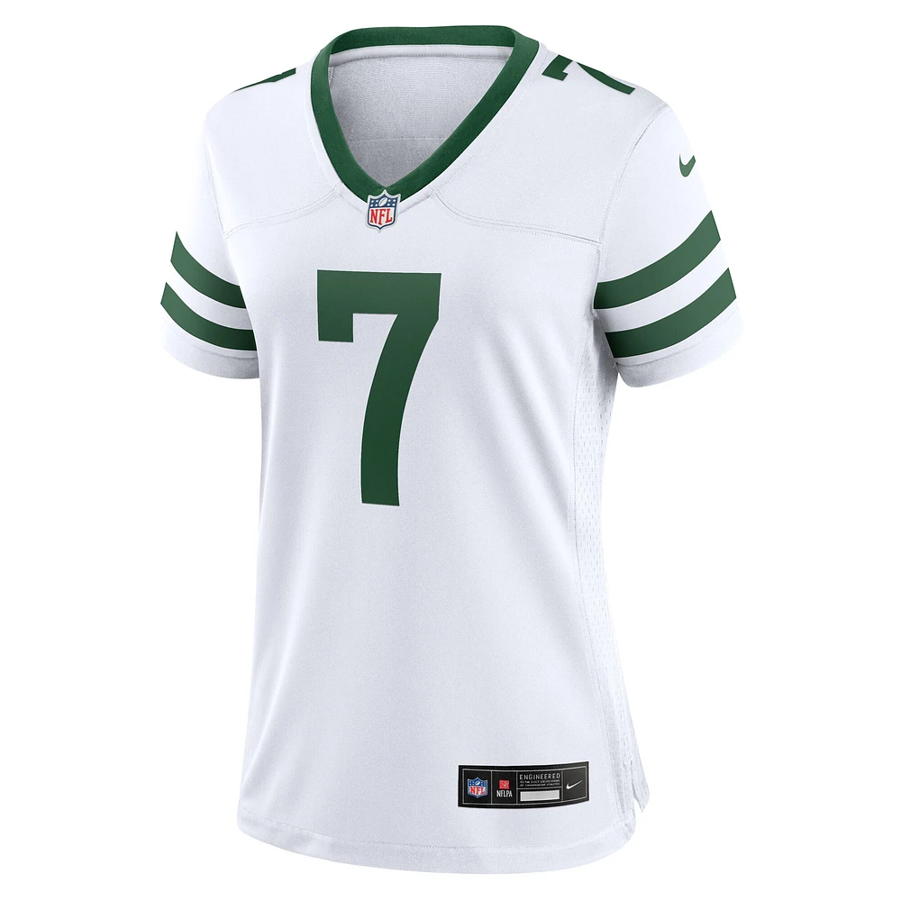 Women's Nike Justin Fields  White New York Jets Game Jersey