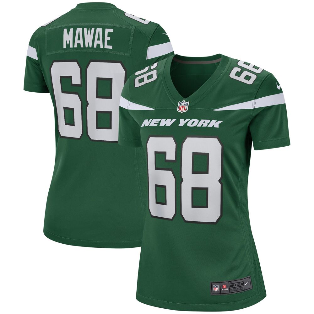 Women's Nike Kevin Mawae Gotham Green New York Jets Game Retired Player Jersey