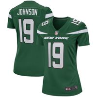 Women's Nike Keyshawn Johnson Gotham Green New York Jets Game Retired Player Jersey