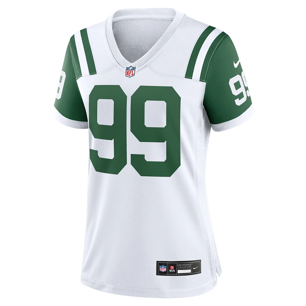 Maillot de match joueur retraité alternatif classique des New York Jets Nike Mark Gastineau pour femme, blanc