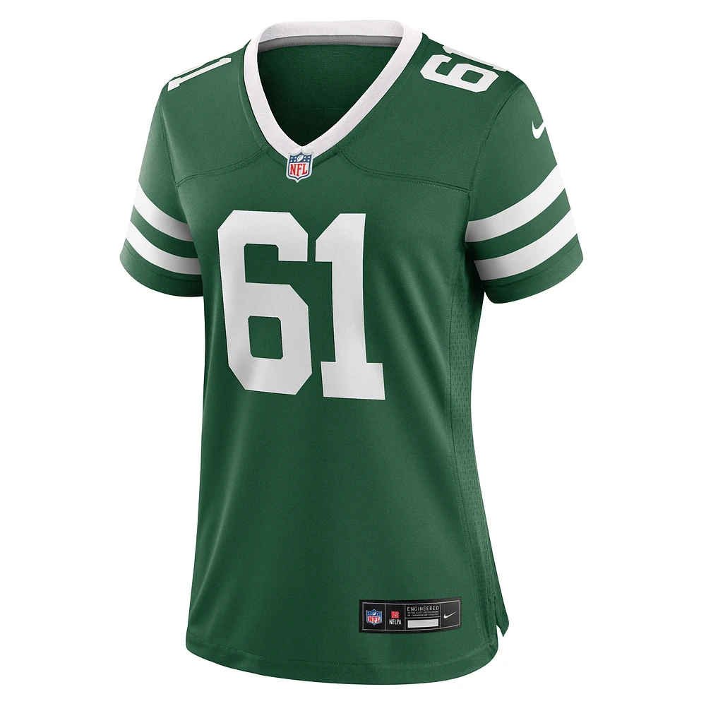 Maillot de match Nike Max Mitchell Legacy Green New York Jets pour femme