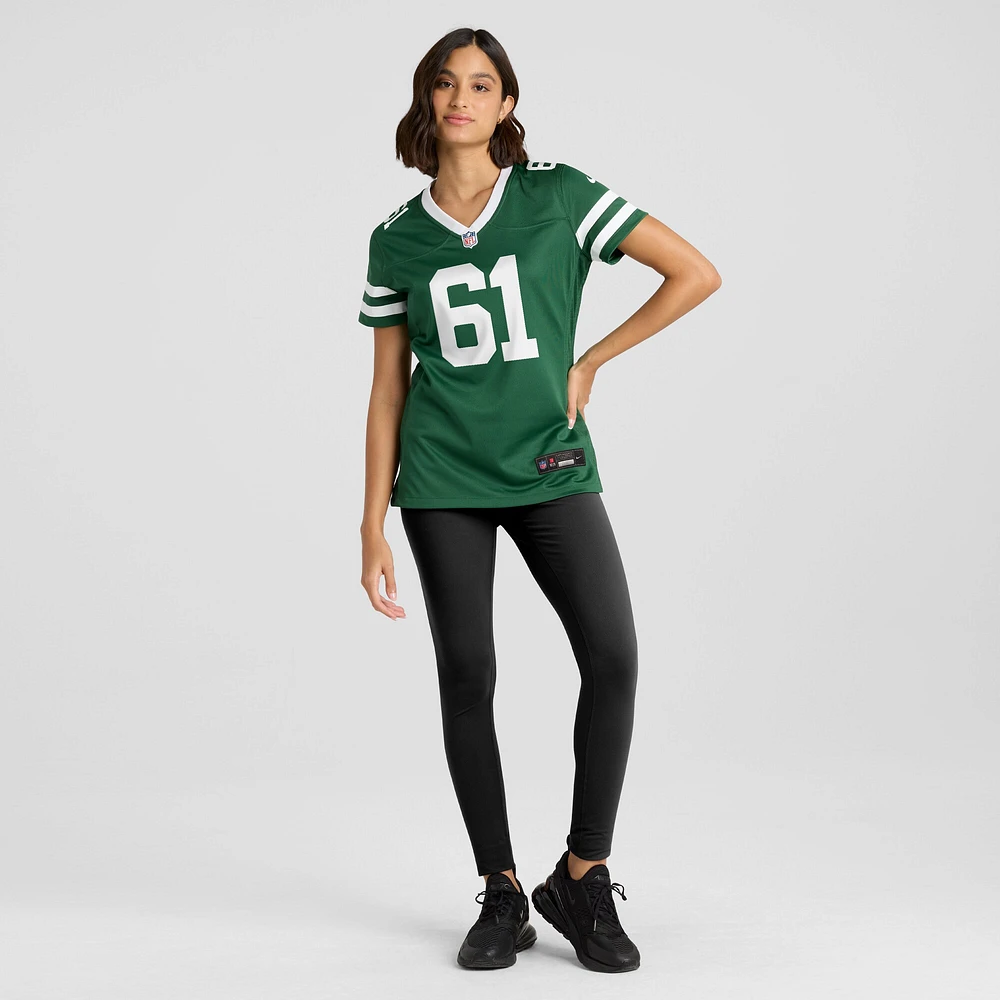 Maillot de match Nike Max Mitchell Legacy Green New York Jets pour femme