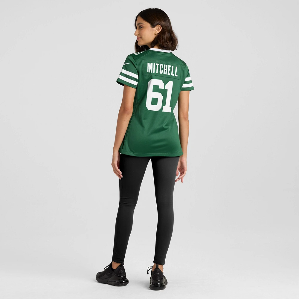 Maillot de match Nike Max Mitchell Legacy Green New York Jets pour femme