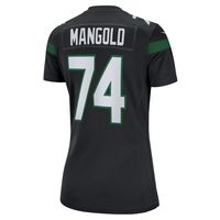 Women's Nike Nick Mangold Black New York Jets Retired Player Jersey