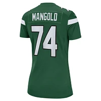 Maillot de joueur retraité Nike Nick Mangold Gotham Green New York Jets pour femme