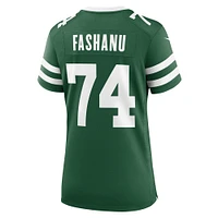 Maillot de match Nike Olu Fashanu Legacy Green New York Jets pour femme