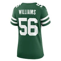 Maillot de joueur match Nike Quincy Williams Legacy vert New York Jets pour femme