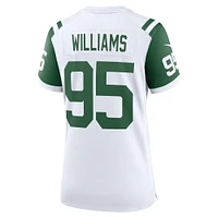 Maillot de jeu alternatif classique Nike Quinnen Williams pour femmes, blanc, New York Jets