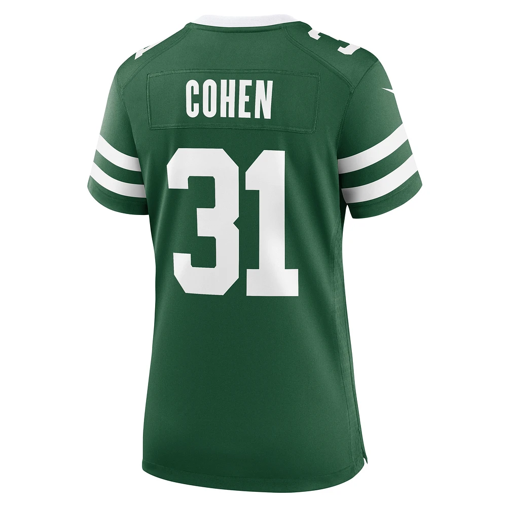 Maillot de match Nike Tarik Cohen Legacy Green New York Jets pour femme