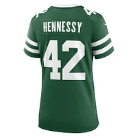 Women's Nike Thomas Hennessy Legacy Green New York Jets Team Game Jersey