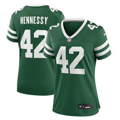 Maillot de match Nike Thomas Hennessy Legacy Green New York Jets pour femme