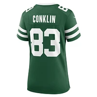 Maillot de match Nike Tyler Conklin Legacy Green New York Jets pour femme