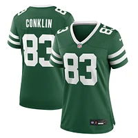 Maillot de match Nike Tyler Conklin Legacy Green New York Jets pour femme