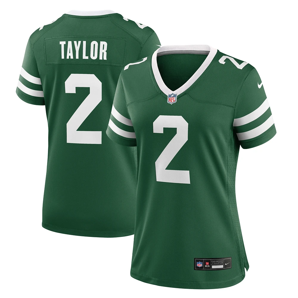 Maillot de match Nike Tyrod Taylor Legacy Green New York Jets pour femme