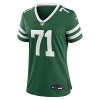 Maillot de match Nike Wes Schweitzer Legacy Green New York Jets pour femme