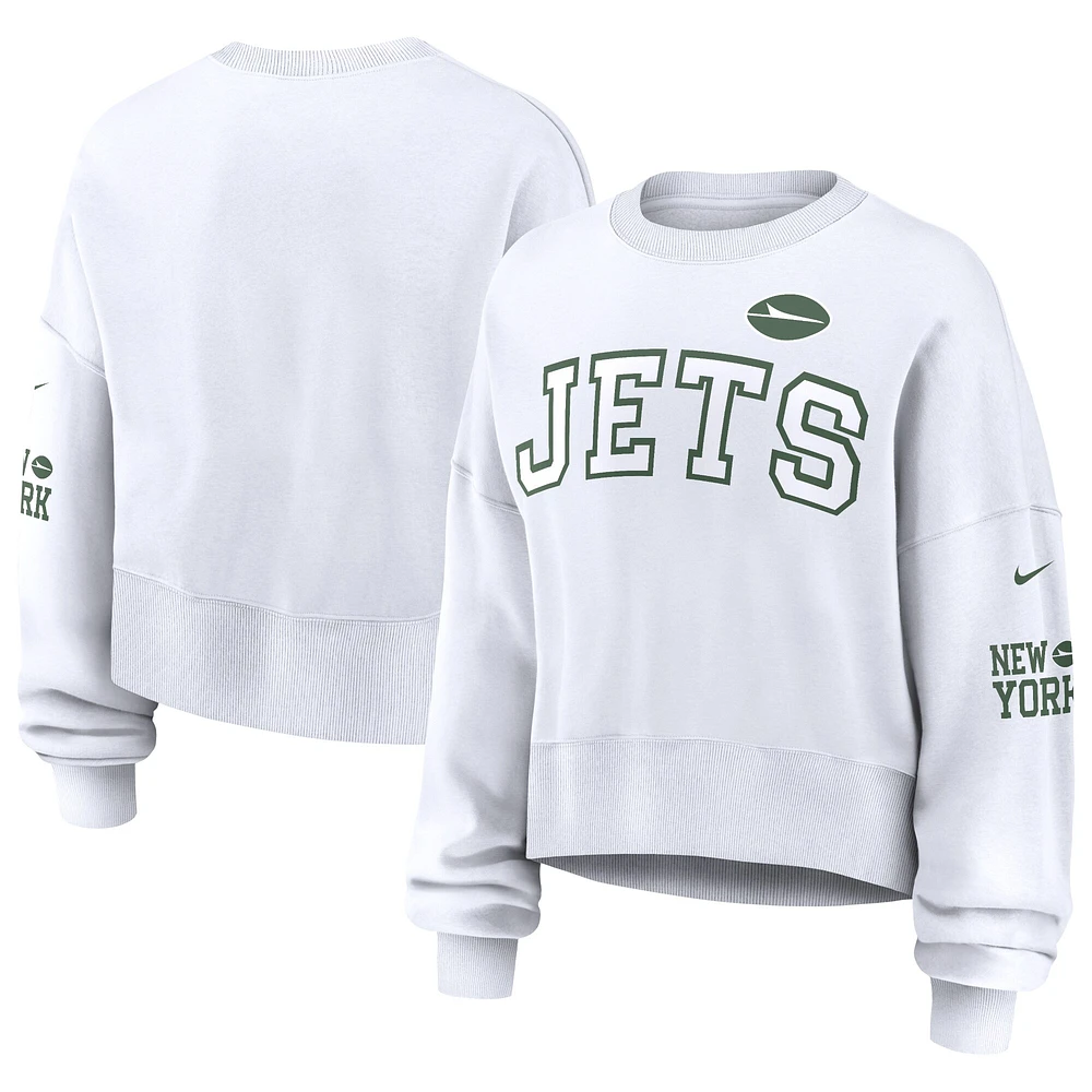 Sweat-shirt oversize Nike blanc New York Jets pour femme