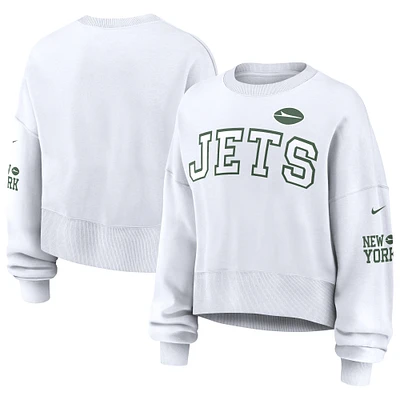 Sweat-shirt oversize Nike blanc New York Jets pour femme