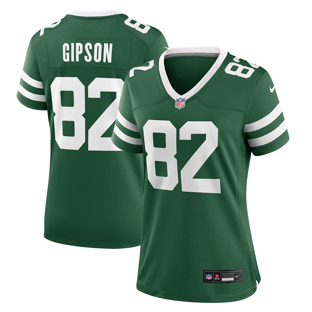 Maillot de match Nike Xavier Gipson Legacy Green New York Jets pour femme