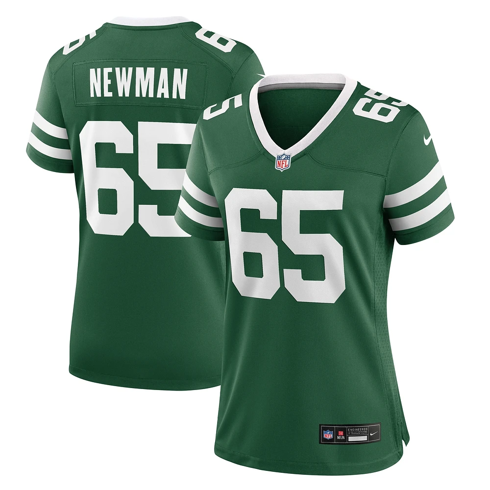 Maillot de match Nike Xavier Newman Legacy Green New York Jets pour femme