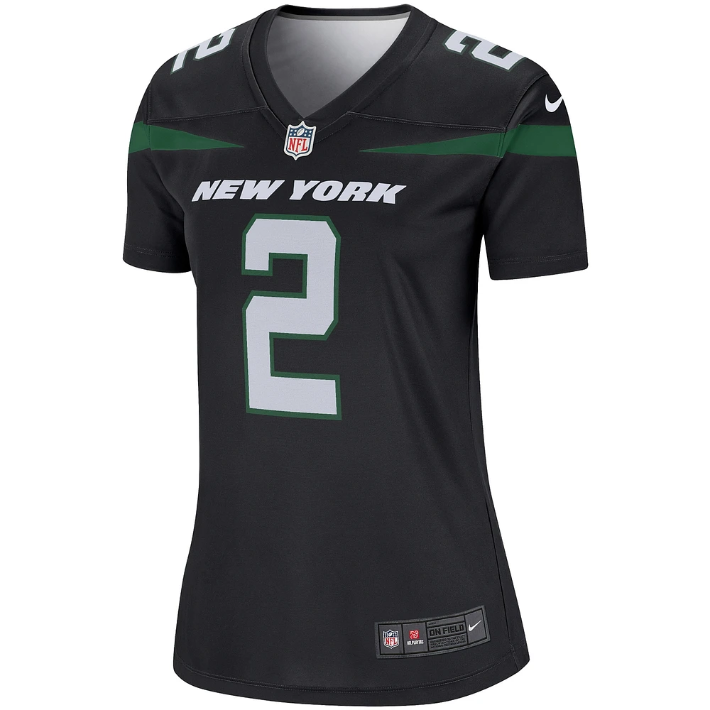 Maillot Nike Zach Wilson pour femme, noir, légende des Jets de New York