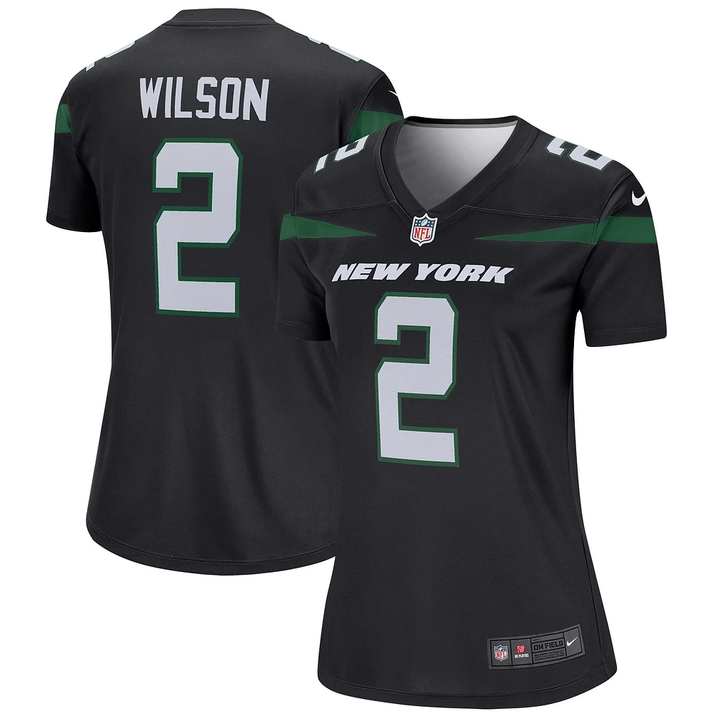 Maillot Nike Zach Wilson pour femme, noir, légende des Jets de New York