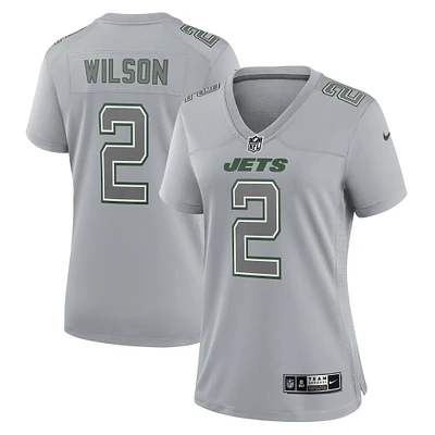 Maillot New York Jets Atmosphere Fashion Game Nike Zach Wilson gris pour femme