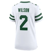 Maillot de match Nike Zach Wilson Legacy blanc des Jets New York pour femme