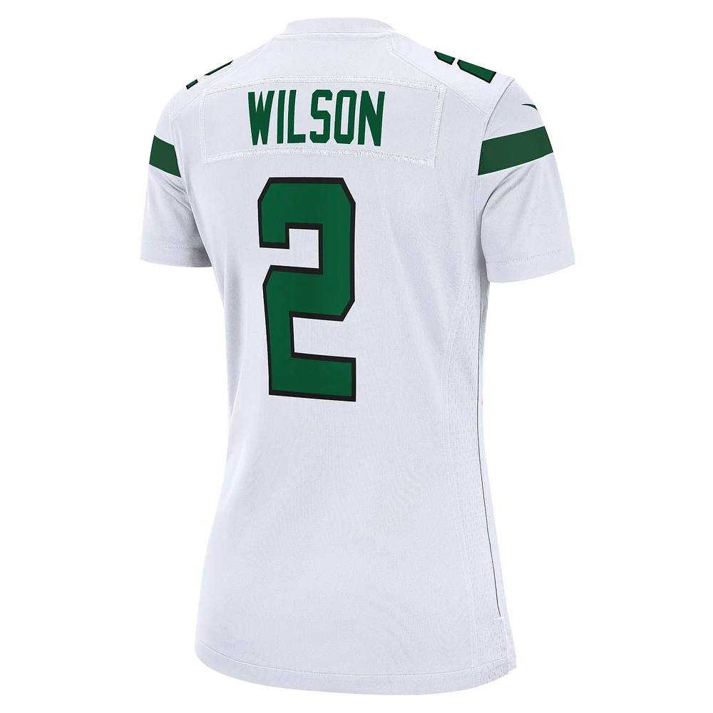 Maillot Nike Zach Wilson pour femme, blanc, joueur des Jets de New York