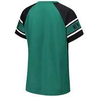 Haut raglan à blocs de couleurs Starter Green New York Jets 1st Rounder pour femmes