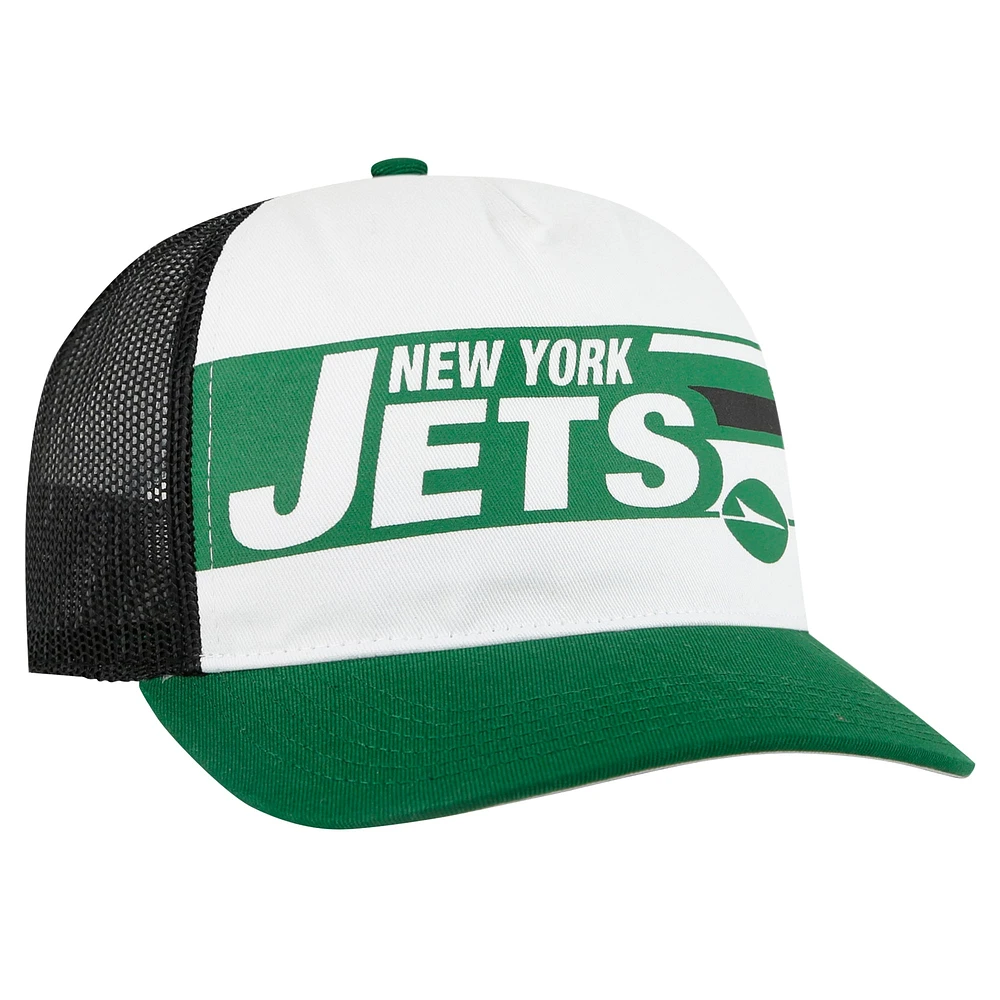 Youth '47  White/Black New York Jets Trucker Adjustable Hat