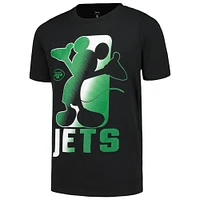 Youth Black New York Jets Disney Cross Fade T-Shirt