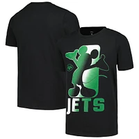 Youth Black New York Jets Disney Cross Fade T-Shirt