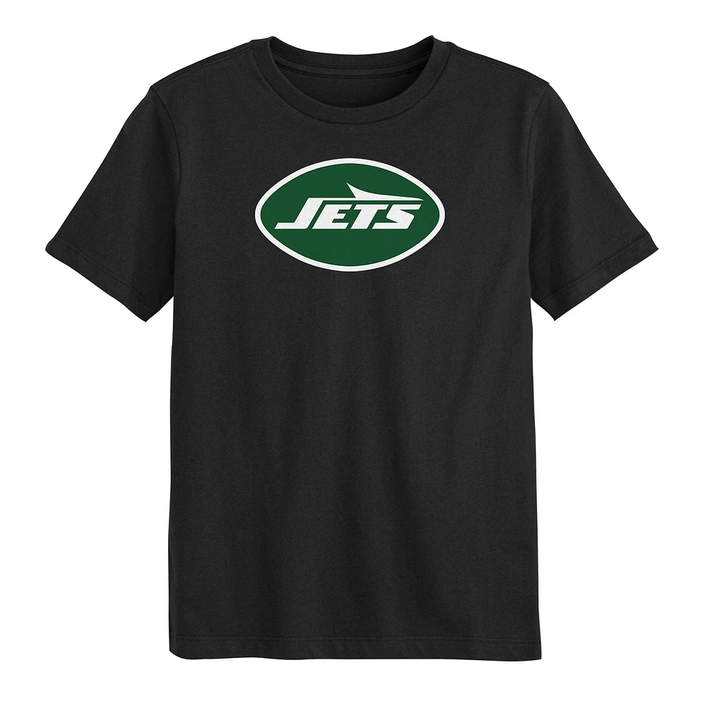 T-shirt noir pour jeunes avec logo principal des New York Jets