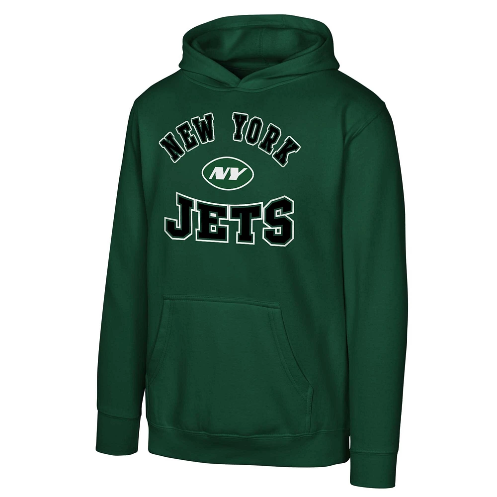 Sweat à capuche en polaire vert pour jeunes New York Jets Home Town