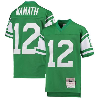 Youth Mitchell & Ness Joe Namath Green New York Jets 1968 Legacy Retired Player Jersey