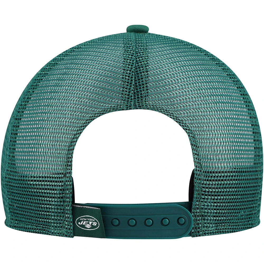 Casquette Snapback 9FIFTY A-Frame New Era New York Jets en détresse pour jeune, blanc/vert