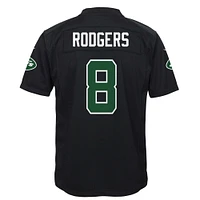 Maillot de mode jeu Nike Aaron Rodgers pour jeunes des Jets New York, noir