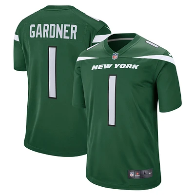 Maillot de match Nike Ahmad Sauce Gardner vert New York Jets pour jeune