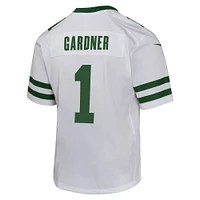 Maillot de match Nike Ahmad Sauce Gardner blanc des New York Jets pour jeune