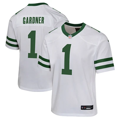 Maillot de match Nike Ahmad Sauce Gardner blanc des New York Jets pour jeune