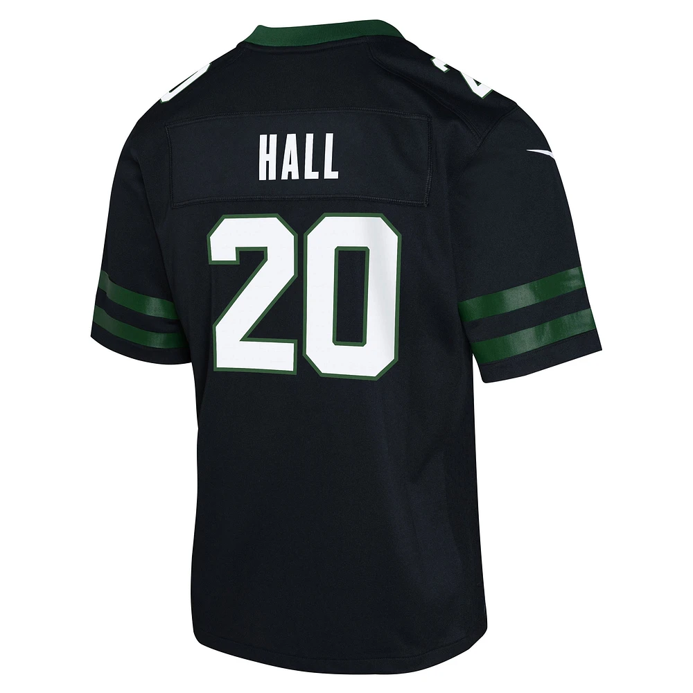 Maillot Nike Breece Hall noir pour jeunes des New York Jets, match alternatif