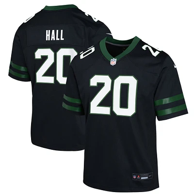 Maillot de jeu alternatif Nike Breece Hall Legacy pour jeunes Jets New York, noir