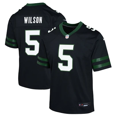 Maillot Nike Garrett Wilson noir pour jeune des New York Jets, match alternatif