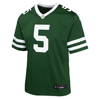 Maillot de match Nike Garrett Wilson vert des New York Jets pour jeune