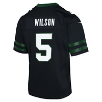 Maillot de jeu alternatif Nike Garrett Wilson Legacy pour jeunes Jets New York, noir