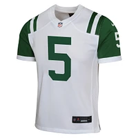 Maillot de jeu alternatif classique pour jeunes Nike Garrett Wilson blanc des New York Jets