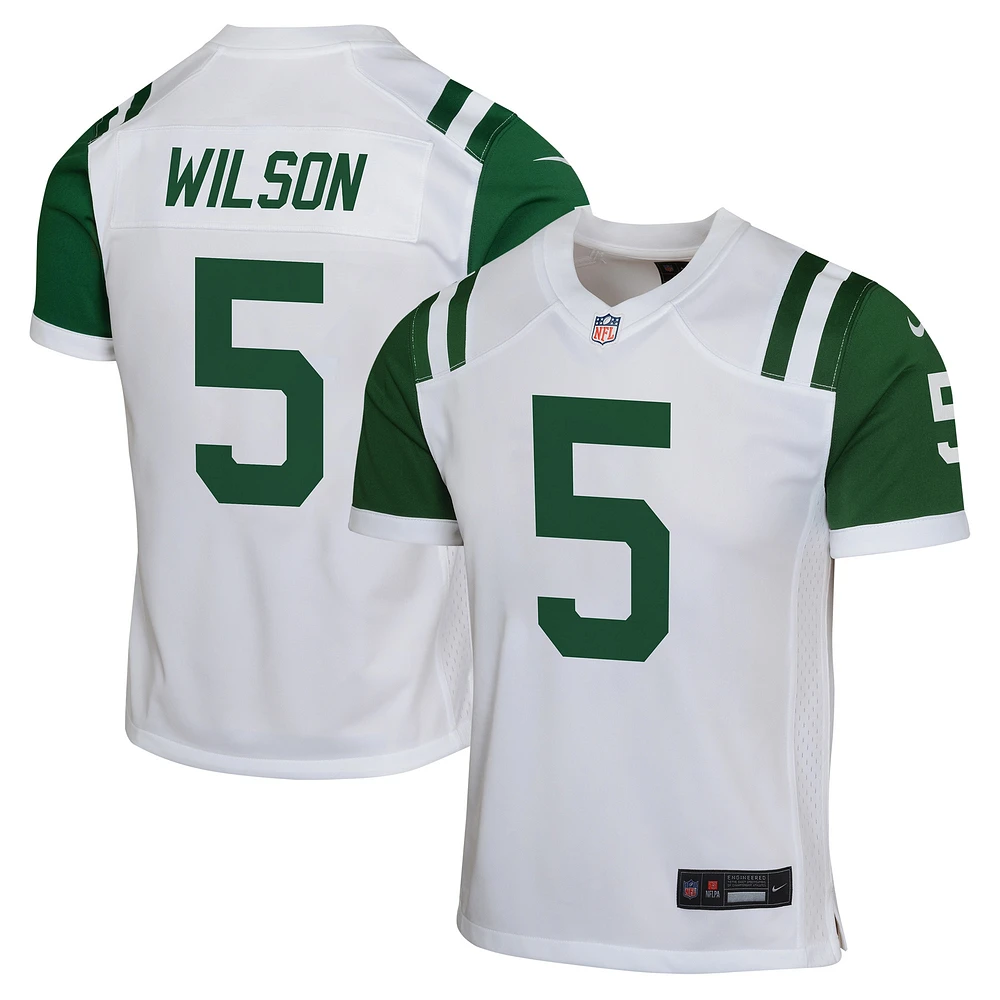 Youth Nike Garrett Wilson White New York Jets Classic Alternate Game Jersey