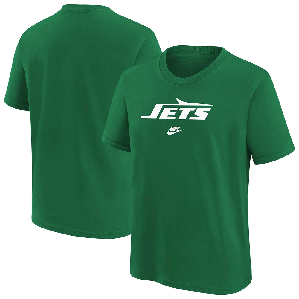 T-shirt Nike Rewind Essential vert pour jeunes New York Jets