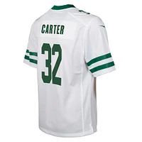 Maillot de match Nike Michael Carter Legacy des Jets New York pour jeunes, blanc